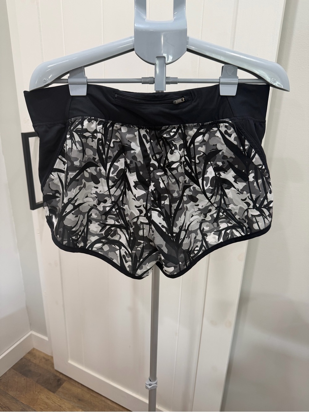 Under Armour Black & Gray Camo Athletic SpeedPocket Shorts